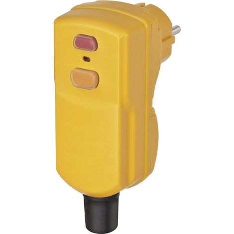 Brennenstuhl – Connecteur intermédiaire 1290670 – PRCD 230 V 16 A – Indice de protection IP55 – Fiche coudée 4 pôles pour extérieur