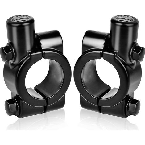 Lot de 2 supports de rétroviseurs de moto pour supports de guidon de 22 mm (1/3)