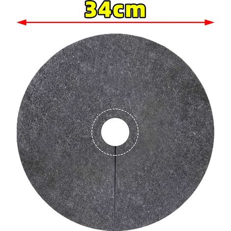 (34 cm, 10 pièces) Anneaux de paillis non tissés pour arbres, pots de fleurs, tapis protecteurs et hydratants pour plantes, barrière anti-mauvaises herbes respirante, coussins de protection pour plant (1/4)