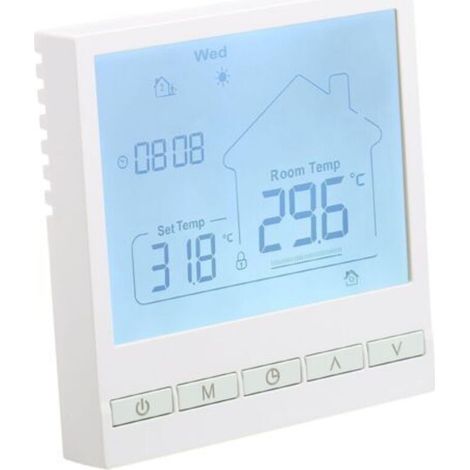 Thermostats intelligents Thermostat de Chauffage Thermostat d'ambiance Thermostat WiFi Thermostat pour Le Chauffage de l'eau Chauffage au Sol Compatible avec Alexa, Google 3A TOL47