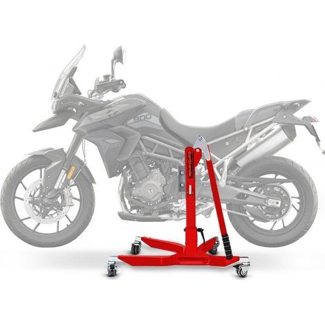 Werkstattstütze - CONSTANDS - Triumph Tiger 900/GT/Rally (2020‑2025) - Rot - 300 kg - Adapterkit
