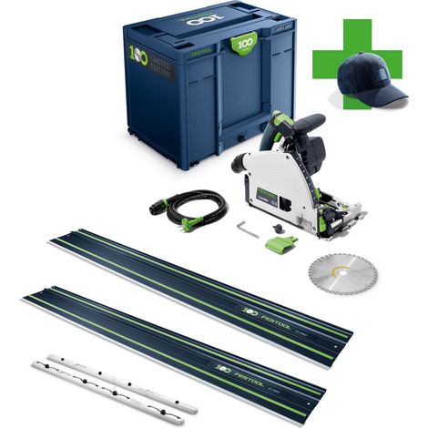 Festool Tauchsäge TS 60 KEBQ-Plus 100Y 578214 + 2x FS 1400/2 + Verbinder FSV/2 (1/5)