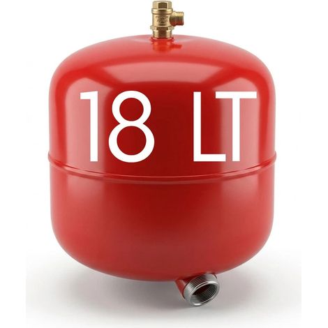 Vaso di Espansione Riscaldamento 8-35L 8 Bar Acciaio 18 LITRI