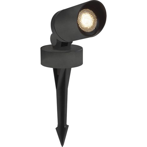 projecteur à led - europole tube - sur piquet - gu10 - sans lampe - noir - europole 38180