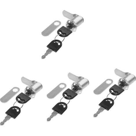 Lot de 4 verrous de sécurité pour armoire, classeur (1/5)