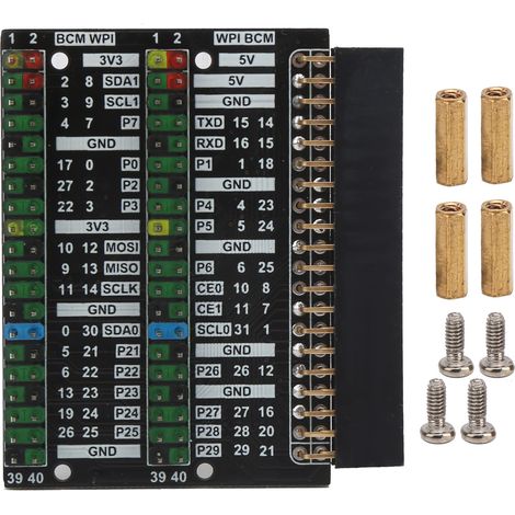 Carte D Extension GPIO - Double Rangee - Pour Raspberry Pi 400 - Module D Extension D Interface - 1 Unite (1/5)