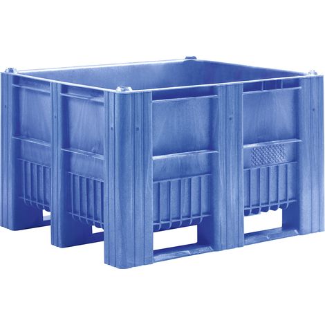 FRANKEL kaiserkraft, Caisse-palette, capacité 670 l, bleu
