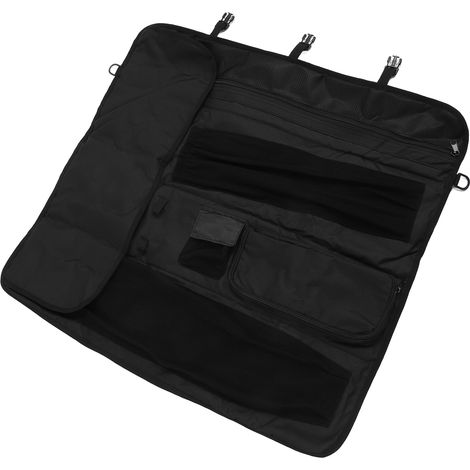 Sacoche pour arc recourbe, en tissu Oxford, noire, pour le rangement et le transport d'un arc long lors de compétitions en extérieur. (1/5)