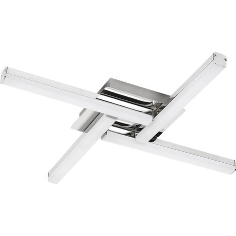 Rabalux Antonia plafoniera LED 24W cromata IP44 61cm (1/5)