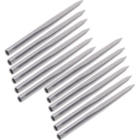 12 Aiguilles en Acier Inoxydable à Tête Plate pour Bracelets Paracorde et Couture Créative (1/5)
