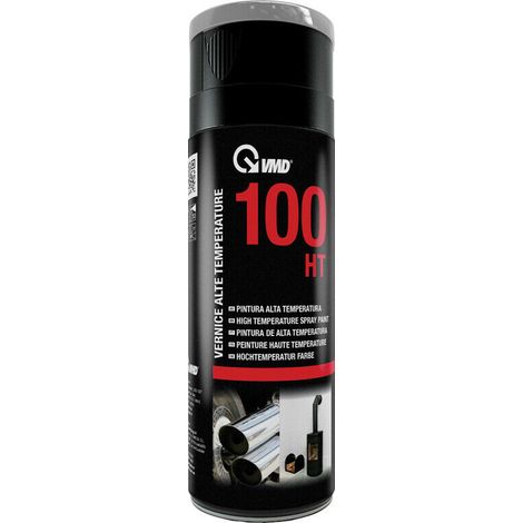 Vernice spray alte temperature fino 600° per marmitte VMD100HT - bomboletta da 400ml - NERO (1/2)