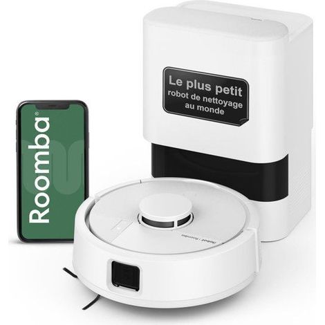 iRobot Roomba Mini Combo Blanco 2-en-1 aspiración y fregado 7 000 Pa con estación AutoEmpty (1/4)