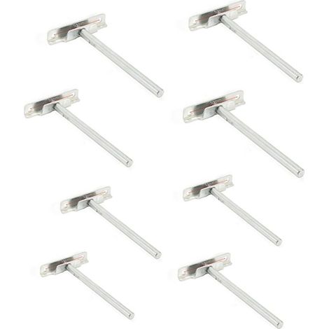 8 Pièces Fixation Étagères Murale Invisible - Diamètre 8mm- Supports Étagères Flottante (1/4)