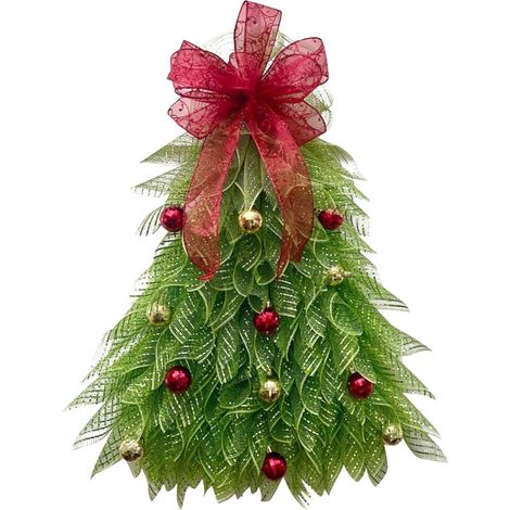 Guirlande De Noël En Forme D'Arbre - Décor Festif Pour Porte D'Entrée Et Centre De Table - Boucle De Suspension Intégrée - 1 Pièce (1/4)