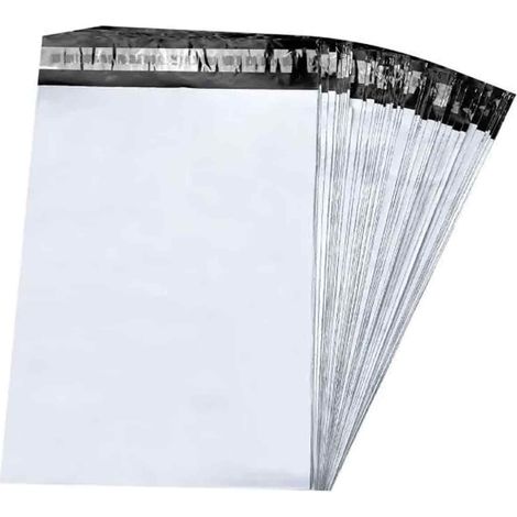 100 enveloppes express en plastique pour l'emballage de colis de vêtements et de sacs d'expédition (20 x 30 cm)