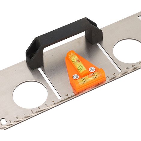 Plaque de marquage en acier inoxydable à trois positions type 86, gabarit de positionnement pour boîtes d'interrupteurs d'électricien, plaque de marquage de niveau (1/5)