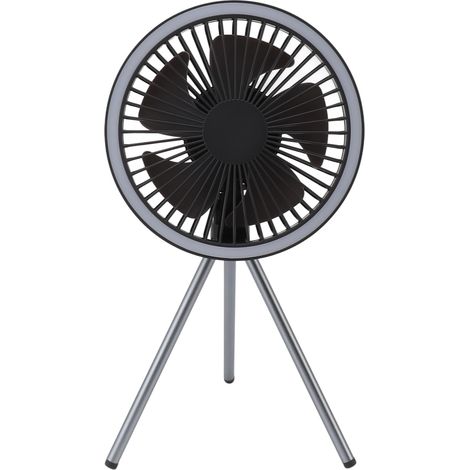Supporto per ventilatore da campeggio – Treppiede – LED 0000mAh – Mini ventilatore da escursionismo – Display – Hyundai
