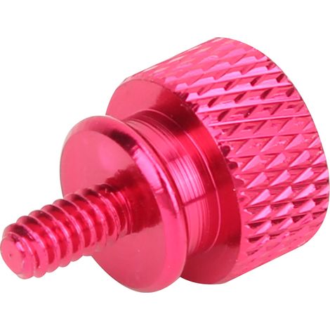 Ensemble de 20 vis à main en alliage d'aluminium, vis à oreilles, fixations à oxydation anodique, n° 6 - 32 dents (rose vif) (1/5)