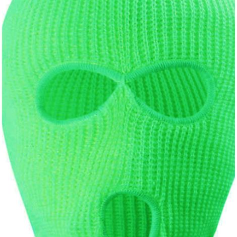 Masque de cyclisme chaud, protection contre le froid, protection du cou, casque de cyclisme chaud, couvre-chef respirant, adapté au ski en extérieur, vert fluorescent. (1/5)
