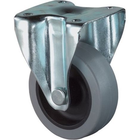BS Rollen Bockrolle Vollgummi Gleitlager Kunststoff 50 mm 35 kg - A210.A80.050