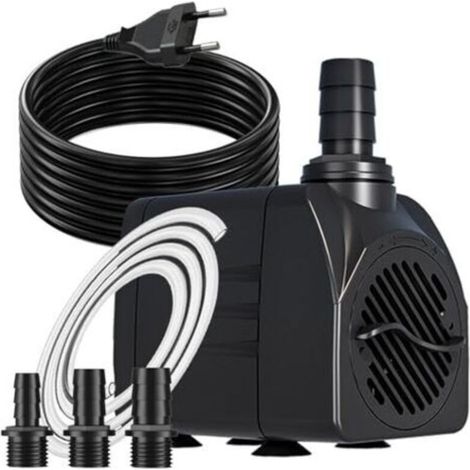 Fountain pump 25W 1500L/H pond pump with 3m extra-long cable, overheat protection function, ultra-quiet aquarium pump, water pumps for fountains, h systems (1/5)
