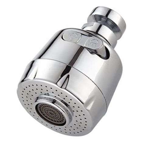 Aireador de grifo giratorio de 360 grados Ulisem, cabezal de ducha ajustable de 2 modos, filtro de rociado para cocina y baño (corto) (1/5)