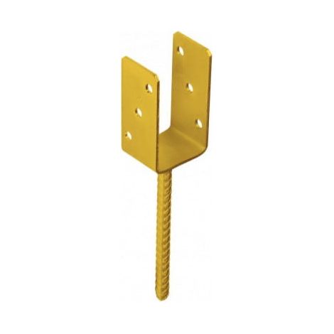 Pfostenträgeranker 71x120x60mm gold