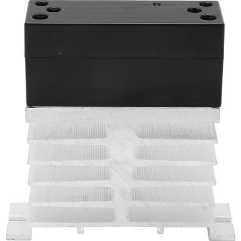 Relais statique SSR entrée 3-32V DC sortie 5-220V DC avec dissipateur thermique pour maison (1/5)