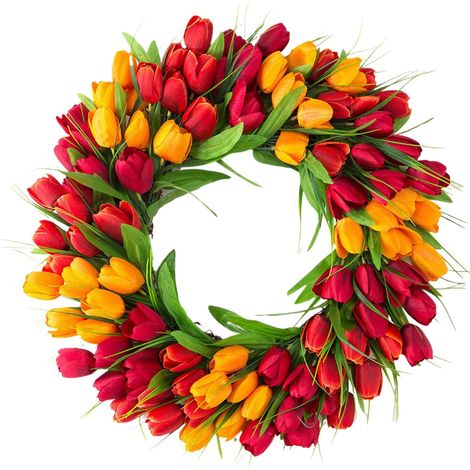 Guirlande - 38 Cm - Pour Porte Fenetre Mur - Decoration Interieur Extérieur - Pour Pâques Mariage Fête - 1 Unite (1/5)