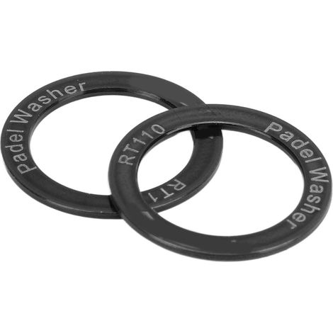 2 Pièces Rondelles de Pédale Vélo Alliage Titane Étanches Antirouille Réduction Friction Suppression Bruit pour Vélo Route Noir (1/5)