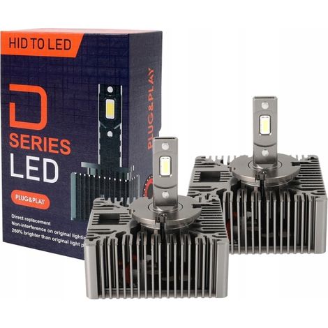 BOMBILLAS XENÓN D5S LED 6000K 35W CANBUS PLUG AND PLAY