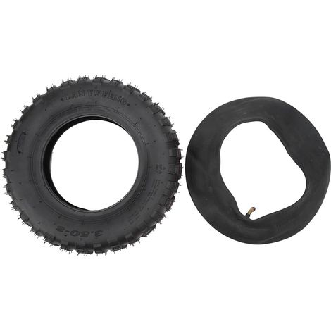 Pneu de 3,50 à 8 Pouces, Pneu de Vélo Compatible avec le Modèle 3,50-8 350-,50x8 350x8,50- Pouces Ensemble de Chambre à Air de en Caoutchouc Métallique Antidéflagrant Z50 Z50A Z50R Z50RD (1/5)