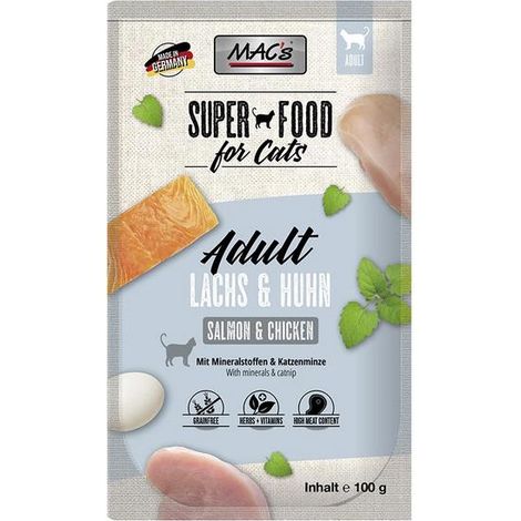 MAC's Katze Erwachsene 100g Beutel - Lachs und Huhn 100g