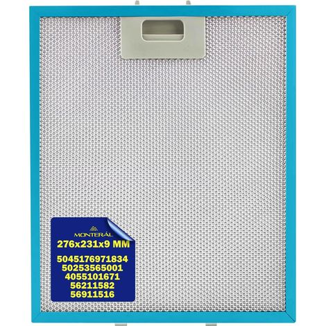 FILTRO CAPPA ALLUMINIO 276x231x9 mm Electrolux ELICA AEG 4055101671 F 265 (1/4)