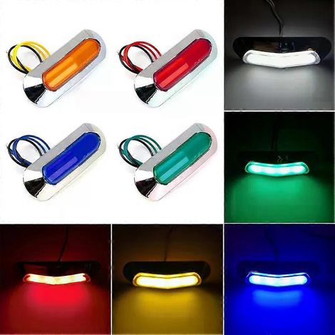 Feu de position latéral LED 12V/24V pour camion, feu de gabarit, feu arrière, feu de signalisation pour remorque, tracteur, poids lourd, feu de stationnement (1/5)