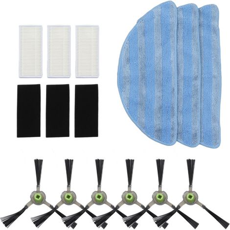 Ersatzteilset für Saugroboter: Hochleistungsfilter, Absorptionspads und Seitenbürsten für Lefant (1/5)