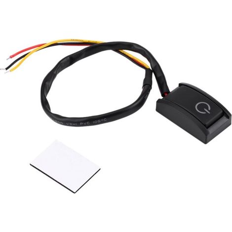 Jeffergarden DC 12V 200mA Voiture DIY Commutateur Pte Type Bouton Collant Commutateur MARCHE/ARRT
