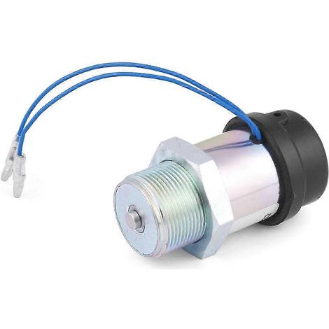 Válvula solenoide de parada de 12 V, modelo 33, apta para motores diésel Mitsubishi S3L, S3L2-E2, S4L y S4L2. (1/5)