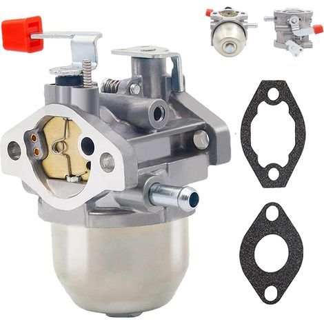 Rasenmähervergaser, Rasenmähervergaser-Reparatursatz, Rasenmähermotorvergaser, Ersatzvergaser mit 2 Dichtungen für Rasenmähermotoren (1/5)