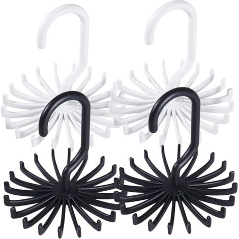 Multifunctional Rotating Tie Hanger for 20 Ties, Men's Belt Organizer (1/5)
