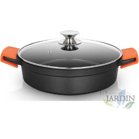 Cocotte basse en fonte d'aluminium Orbegozo induction complète Ø 28cm