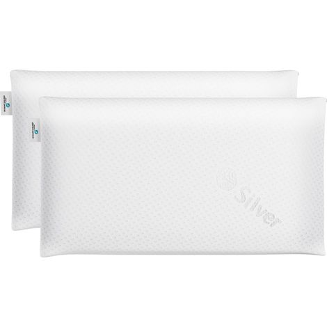 Nalui Almohada Viscoelástica Blanco Delia con Doble Funda (Firmeza Media)