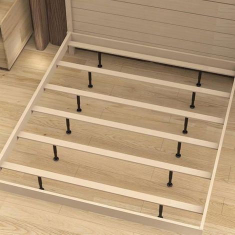 Pied de Lit 8 12 cm 2pcs Noir Pieds de Meuble de Salle de Bain Pied Régble pour Meuble,Pieds de Sommier pour 8 12 cm Noir (1/5)