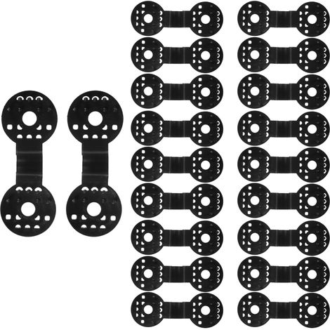 Irovami Lot de 20 clips en plastique pour toile d'ombrage, clips noirs pour filet d'ombrage, serre, jardin extérieur, tissu d'ombrage agricole (1/5)