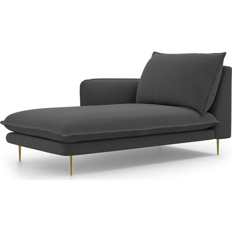 Méridienne gauche en tissu structurel gris foncé (1/5)