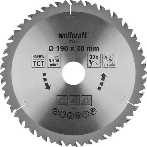 Disque de scie circulaire craft 190 mm brillant 30 dents (1/5)