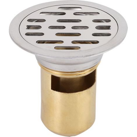 Planchers de douche en acier inoxydable Drainage de salle de bain FEUILLE DE GULLY ROND 7,5 cm (50 tubes unique Utilisation) (1/5)