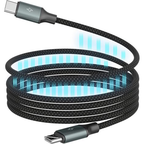 ANSMANN Câble USB C, câble de recharge rapide USB C, câble USB avec aimant (1/5)