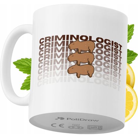 Mug humoristique pour criminologue, avec un texte amusant et un design graphique original. Idéal pour les anniversaires, les fêtes et les occasions spéciales. Mug premium pour la maison, le bureau et 