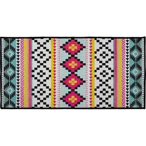 Tapis motifs ethnique 57 x 115 cm Waxy